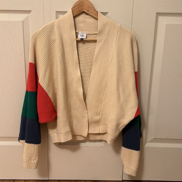 Cabi TRIO SOPHIA STRIPED OPEN FRONT CARDIGAN
Colorblock cardigan size Medium - Picture 2 of 8